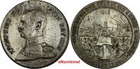 Bronze Germany Nurnberg Silvered  1926 Medal Prinze Rupprecht von Bayern 40mm (0)