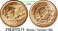 Kolumbien 1 Centavo *25 KM205 Bronze . 218.0173.11 -