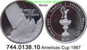 Western Samoa Westsamoa Samoa 10 Dollars *69 KM66 Americas Cup . 744.0138.10 -