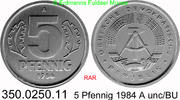 DDR Deutschland 5 Pfennig J. 1509 . 350.0250.11 -