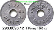 Fiji Islands Fidschi Inseln 1 Penny *20 KM21 .Lochgeld . 293.0096.12 -