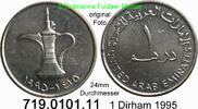 United Arab Emirates UAE 1 Dirham 1 Dirhem *25 KM6.2 Mokkakanne klein . 719.0101.11 -