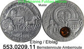 Niue 1 Dollar mit "Zertifikat" *245 Elblag Elbing Bernsteinstraße. 553.0209.11 -