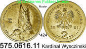 Poland Polen 2 Zloty *424 KMY418 Wyszynski . 575.0616.11 -