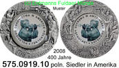 Polen Poland 10 Zloty polnische Siedler in Amerika . 575.0919.10 -