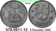 Portugal 5 Escudos *49 Karavelle . 578.0909.11 -