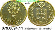 Portugal 5 Escudos *92 KM632 . 579.0094.11 -