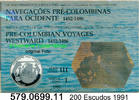 Portugal 200 Escudos *124a KM659a Präkolumbianisches Schiff . 579.0699.11 -
