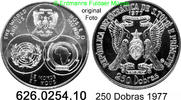 Sankt Thomas und Prinzeninsel St. Thomé & Prince 250 Dobras *37 KM34 Embleme, Auflage nur 600Ex . 626.0254.10 -