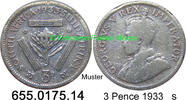 Südafrika South Africa 3 Pence *30 KM15.2 . 655.0175.14 -