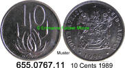 Südafrika Republik 10 Cents *124 KM85 . 655.0767.11 -