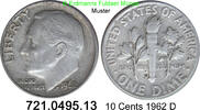 USA 1 Dime = 10 Cents *197 KM195 Roosevelt Dime . 721.0495.13 -