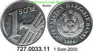 Usbekistan 1 Som *34 KM12 . 727.0033.11 -