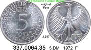 Deutschland BRD 5 DM 337.0064.35 . Kursmünze Silber J. 387 -