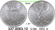Germany BRD 5 DM Kursmünze Silber J.387 . 337.0063.12 -