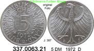 Germany BRD 5 DM Kursmünze Silber J.387 . 337.0063.21 -
