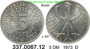 Germany BRD 5 DM J.387 . 337.0067.12 -