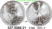 Germany BRD 5 DM Kursmünze Silber J.387 . 337.0068.21 -