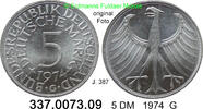 Germany BRD 5 DM Kursmünze Silber J.387 . 337.0073.09 -