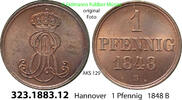 Altdeutschland Hannover 1 Pfennig AKS 129 . 323.1883.12 -
