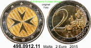 Malta 2 Euro KM132 . 498.0912.11 -