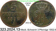 Mecklenburg-Schwerin 3 Pfennige AKS48 . 323.2024.13 -