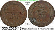 Mecklenburg-Schwerin 1 Pfennig AKS50 . 323.2026.13 -