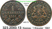 Nassau 1 Kreuzer AKS 72 . 323.2040.13 -
