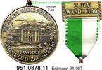 Fulda Medaille Erdmann 94-087 . 2. IVV-Wandertag Rhönklub Niesig, Orangerie . 951.0878.11 -