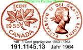 Canada Kanada 1 Cent *48 KM49 Ahornblatt . 191.1145.13 -