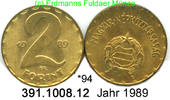 Hungary Ungarn 2 Forint *94 KM591 . 391.1008.12 -