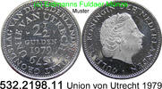 Netherlands Niederlande 2 1/2 Gulden *75 KM197 Union von Utrecht . 532.2198.11 -