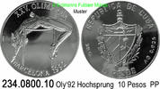 Cuba Kuba 10 Pesos *276 KM345 Oly´92 Hochsprung . 234.0800.10 -