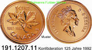 Canada Kanada 1 Cent *201 KM204 125 Jahre Konföderation . 191.1207.11 -