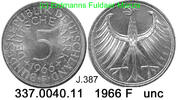 Germany Deutschland 5 DM J. 387 Kursmünze Silber . 337.0040.11 -