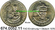 Swaziland Swasiland 1 Lilangeni *28 KM28 FAO Ernährung + Obdach . 674.0052.11 -