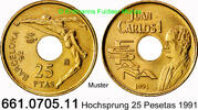 Spanien 25 Pesetas *89 KM851 Oly´92 Hochsprung . 661.0705.11 -