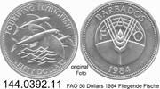 Barbados 50 Dollars *32 KM42 FAO Weltfischereikonferenz . 144.0392.11 -