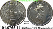 Kanada 25 Cents *209 KM213 Newfoundland 191.0765.11 -