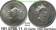 Kanada 25 Cents *210 KM214 Manitoba 191.0766.11 -