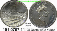 Kanada 25 Cents *211 KM220 Yukon 191.0767.11 -
