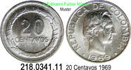 Kolumbien 20 Centavos *29a KM227 Legende fortlaufend . 218.0341.11 -