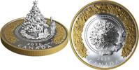 Canada Coins Canada 50$ Christmas Train Tree 5 oz Pure Silver Coin Royal Canadian Mint -