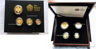 European Coins Great Britain £185 BRITANNIA Proof Gold 4-Coin Boxed Set 2oz. Royal Mint -
