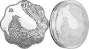 Canada Coins Canada 15$ Lotus Year Of The Rooster Lunar Series 8 Silver Coin -