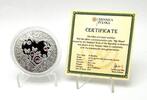 Belarus 20 Rubles MY HEART LOVE Swarovski Crystals Silver Coin -