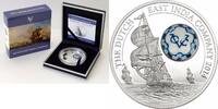 Cook Islands 10$ Royal Delft Dutch EAST INDIA COMPANY 50g. Silver Coin -