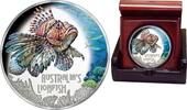Tuvalu 1$ Deadly Dangerous LIONFISH 1 oz Silver Proof Coin -