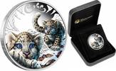 Tuvalu 0.5$ The Cubs Snow Leopard 1/2 oz Silver Coin -