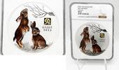 Australia 30$ Lunar Year of the Rabbit 1 KILO Silver Gold Coin -